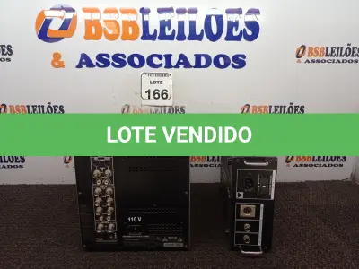 LOTE 166 - 01 MONITOR DE VÍDEO MARCA PANASONIC E 01 ADAPTADOR PARA TV MARCA SONY. (NO ESTADO) ATENÇÃO! FAZER A VISITAÇÃO ANTES DE ARREMATAR, NÃO SABEMOS SE FUNCIONA. LEILÃO NÃO TEM GARANTIA E NEM DEVOLUÇÃO, SUJEITO A POSSÍVEIS AVARIAS VISÍVEIS/OCULTAS E/OU AUSÊNCIA DE COMPONENTES.