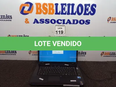 LOTE 119 - 01 NOTEBOOK MARCA DATEN MODELO DT02M5 SEM FONTE. (NO ESTADO) ATENÇÃO! FAZER A VISITAÇÃO ANTES DE ARREMATAR, NÃO SABEMOS SE FUNCIONA. LEILÃO NÃO TEM GARANTIA E NEM DEVOLUÇÃO, SUJEITO A POSSÍVEIS AVARIAS VISÍVEIS/OCULTAS E/OU AUSÊNCIA DE COMPONENTES.