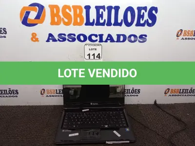 LOTE 114 - 01 NOTEBOOK MARCA ITAUTEC MODELO INFOWAY NOTE W7535 SEM FONTE. (NO ESTADO) ATENÇÃO! FAZER A VISITAÇÃO ANTES DE ARREMATAR, NÃO SABEMOS SE FUNCIONA. LEILÃO NÃO TEM GARANTIA E NEM DEVOLUÇÃO, SUJEITO A POSSÍVEIS AVARIAS VISÍVEIS/OCULTAS E/OU AUSÊNCIA DE COMPONENTES.