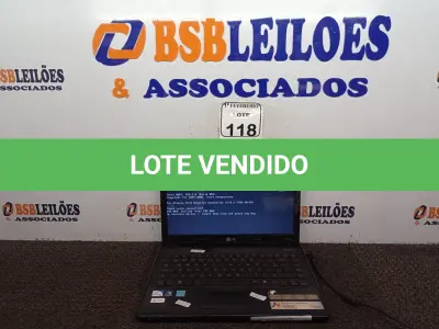 LOTE 118 - 01 NOTEBOOK MARCA LG MODELO LGS43 SEM FONTE. (NO ESTADO) ATENÇÃO! FAZER A VISITAÇÃO ANTES DE ARREMATAR, NÃO SABEMOS SE FUNCIONA. LEILÃO NÃO TEM GARANTIA E NEM DEVOLUÇÃO, SUJEITO A POSSÍVEIS AVARIAS VISÍVEIS/OCULTAS E/OU AUSÊNCIA DE COMPONENTES.