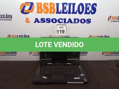LOTE 119 - 01 NOTEBOOK MARCA DATEN MODELO DT02M5 SEM FONTE. (NO ESTADO) ATENÇÃO! FAZER A VISITAÇÃO ANTES DE ARREMATAR, NÃO SABEMOS SE FUNCIONA. LEILÃO NÃO TEM GARANTIA E NEM DEVOLUÇÃO, SUJEITO A POSSÍVEIS AVARIAS VISÍVEIS/OCULTAS E/OU AUSÊNCIA DE COMPONENTES.