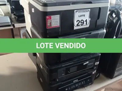 LOTE 291 - 06 IMPRESSORAS DIVERSAS. (NO ESTADO) ATENÇÃO! FAZER A VISITAÇÃO ANTES DE ARREMATAR, NÃO SABEMOS SE FUNCIONA. LEILÃO NÃO TEM GARANTIA E NEM DEVOLUÇÃO, SUJEITO A POSSÍVEIS AVARIAS VISÍVEIS/OCULTAS E/OU AUSÊNCIA DE COMPONENTES.