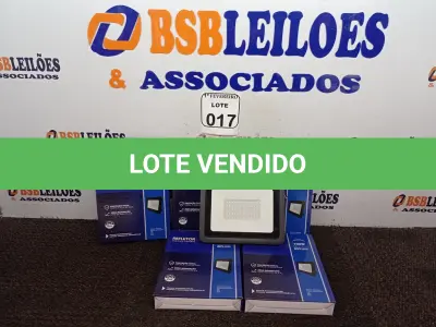 LOTE 017 - 05 REFLETORES LED PARA AMBIENTES EXTERNOS 100W.(NOVO) (NO ESTADO) ATENÇÃO! FAZER A VISITAÇÃO ANTES DE ARREMATAR, NÃO SABEMOS SE FUNCIONA. LEILÃO NÃO TEM GARANTIA E NEM DEVOLUÇÃO, SUJEITO A POSSÍVEIS AVARIAS VISÍVEIS/OCULTAS E/OU AUSÊNCIA DE COMPONENTES.