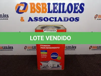 LOTE 084 - 01 LATA DE TINTA ACRÍLICA STANDARD MAIS RENDIMENTO PARA EXTERIORES/INTERIORES QUALITEX 18L NA COR PEROLA.(NOVO)(NO ESTADO) ATENÇÃO! FAZER A VISITAÇÃO ANTES DE ARREMATAR, NÃO SABEMOS SE FUNCIONA. LEILÃO NÃO TEM GARANTIA E NEM DEVOLUÇÃO, SUJEITO A POSSÍVEIS AVARIAS VISÍVEIS/OCULTAS E/OU AUSÊNCIA DE COMPONENTES.