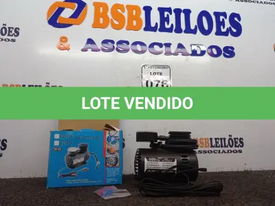LOTE 076 - 01 AIR COMPRESSOR DC12V.(NOVO) (NO ESTADO) ATENÇÃO! FAZER A VISITAÇÃO ANTES DE ARREMATAR, NÃO SABEMOS SE FUNCIONA. LEILÃO NÃO TEM GARANTIA E NEM DEVOLUÇÃO, SUJEITO A POSSÍVEIS AVARIAS VISÍVEIS/OCULTAS E/OU AUSÊNCIA DE COMPONENTES.