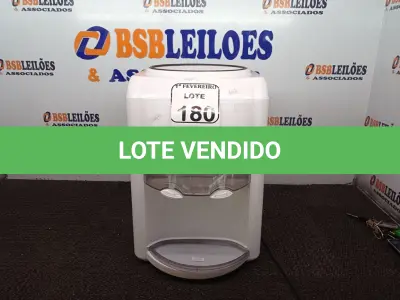 LOTE 180 - 01 PURIFICADOR DE ÁGUA PARA GARRAFÃO MARCA LATINA. (NO ESTADO) ATENÇÃO! FAZER A VISITAÇÃO ANTES DE ARREMATAR, NÃO SABEMOS SE FUNCIONA. LEILÃO NÃO TEM GARANTIA E NEM DEVOLUÇÃO, SUJEITO A POSSÍVEIS AVARIAS VISÍVEIS/OCULTAS E/OU AUSÊNCIA DE COMPONENTES.