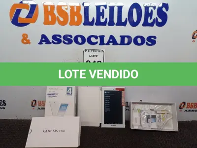 LOTE 048 - 01 TABLET MARCA GENESIS GT-7402 COM CARREGADOR. (NO ESTADO) ATENÇÃO! FAZER A VISITAÇÃO ANTES DE ARREMATAR, NÃO SABEMOS SE FUNCIONA. LEILÃO NÃO TEM GARANTIA E NEM DEVOLUÇÃO, SUJEITO A POSSÍVEIS AVARIAS VISÍVEIS/OCULTAS E/OU AUSÊNCIA DE COMPONENTES.