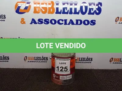 LOTE 125 - 01 LATA DE TINTA ESMALTE PARA MADEIRAS E METAIS INTERIOR\EXTERIOR 3,6L BRIL AMARELO OURO MARCA SUVINIL.(NOVO) (NO ESTADO) ATENÇÃO! FAZER A VISITAÇÃO ANTES DE ARREMATAR, NÃO SABEMOS SE FUNCIONA. LEILÃO NÃO TEM GARANTIA E NEM DEVOLUÇÃO, SUJEITO A POSSÍVEIS AVARIAS VISÍVEIS/OCULTAS E/OU AUSÊNCIA DE COMPONENTES.