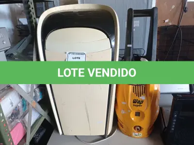 LOTE 140 - 01 AR CONDICIONADO PORTÁTIL MARCA MIDEA E 01 LAVADORA DE ALTA PRESSÃO MARCA WAP. (NO ESTADO) ATENÇÃO! FAZER A VISITAÇÃO ANTES DE ARREMATAR, NÃO SABEMOS SE FUNCIONA. LEILÃO NÃO TEM GARANTIA E NEM DEVOLUÇÃO, SUJEITO A POSSÍVEIS AVARIAS VISÍVEIS/OCULTAS E/OU AUSÊNCIA DE COMPONENTES.