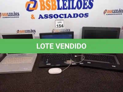 LOTE 154 - 03 NOTEBOOKS MARCAS E MODELOS DIVERSOS PARA RETIRADA DE PEÇAS. (NO ESTADO) ATENÇÃO! FAZER A VISITAÇÃO ANTES DE ARREMATAR, NÃO SABEMOS SE FUNCIONA. LEILÃO NÃO TEM GARANTIA E NEM DEVOLUÇÃO, SUJEITO A POSSÍVEIS AVARIAS VISÍVEIS/OCULTAS E/OU AUSÊNCIA DE COMPONENTES.