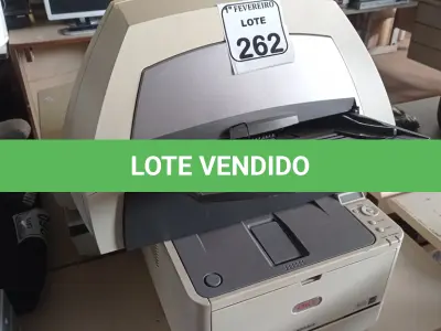 LOTE 262 - 03 SCANERS KODAK E 01 IMPRESSORA OKI. (NO ESTADO) ATENÇÃO! FAZER A VISITAÇÃO ANTES DE ARREMATAR, NÃO SABEMOS SE FUNCIONA. LEILÃO NÃO TEM GARANTIA E NEM DEVOLUÇÃO, SUJEITO A POSSÍVEIS AVARIAS VISÍVEIS/OCULTAS E/OU AUSÊNCIA DE COMPONENTES.