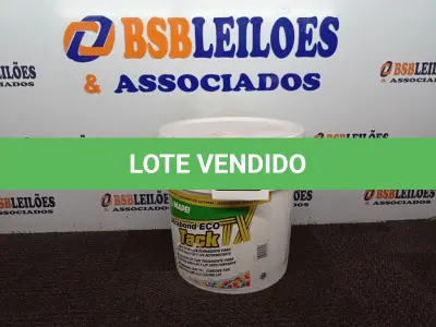 LOTE 133 - 01 GALÃO DE ADESIVO PARA CARPETE DE 15KG MARCA TACK. (NOVO) (NO ESTADO) ATENÇÃO! FAZER A VISITAÇÃO ANTES DE ARREMATAR, NÃO SABEMOS SE FUNCIONA. LEILÃO NÃO TEM GARANTIA E NEM DEVOLUÇÃO, SUJEITO A POSSÍVEIS AVARIAS VISÍVEIS/OCULTAS E/OU AUSÊNCIA DE COMPONENTES.