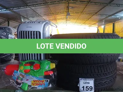 LOTE 159 - 02 PNEUS, SENDO 01 MEIA VIDA E 01 NOVO 205/55 ARO 16, 01 CLIMATIZADOR DE AMBIENTE E 01 PISTOLA INFANTIL. (NO ESTADO) ATENÇÃO! FAZER A VISITAÇÃO ANTES DE ARREMATAR, NÃO SABEMOS SE FUNCIONA. LEILÃO NÃO TEM GARANTIA E NEM DEVOLUÇÃO, SUJEITO A POSSÍVEIS AVARIAS VISÍVEIS/OCULTAS E/OU AUSÊNCIA DE COMPONENTES.