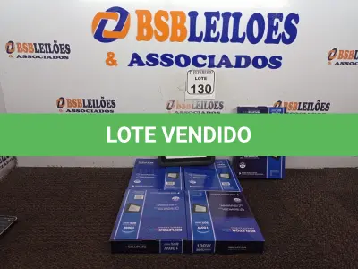 LOTE 130 - 05 REFLETORES LED PARA AMBIENTES EXTERNOS 100W.(NOVO) (NO ESTADO) ATENÇÃO! FAZER A VISITAÇÃO ANTES DE ARREMATAR, NÃO SABEMOS SE FUNCIONA. LEILÃO NÃO TEM GARANTIA E NEM DEVOLUÇÃO, SUJEITO A POSSÍVEIS AVARIAS VISÍVEIS/OCULTAS E/OU AUSÊNCIA DE COMPONENTES.