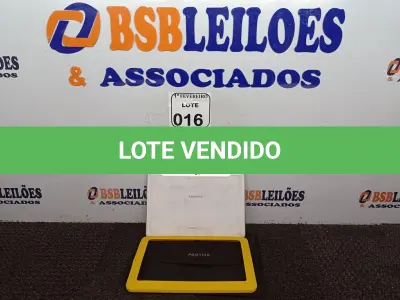 LOTE 016 - 01 TABLET 3G DE 16GB COM WIFI MARCA SAMSUNG SEM CARREGADOR. (NO ESTADO) ATENÇÃO! FAZER A VISITAÇÃO ANTES DE ARREMATAR, NÃO SABEMOS SE FUNCIONA. LEILÃO NÃO TEM GARANTIA E NEM DEVOLUÇÃO, SUJEITO A POSSÍVEIS AVARIAS VISÍVEIS/OCULTAS E/OU AUSÊNCIA DE COMPONENTES.