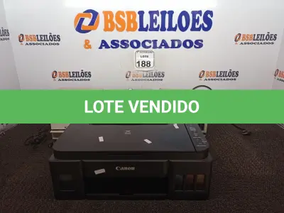 LOTE 188 - 01 IMPRESSORA MARCA CANON G3110 E 03 RELÓGIOS DE PONTO MARCA HENRY. (NO ESTADO) ATENÇÃO! FAZER A VISITAÇÃO ANTES DE ARREMATAR, NÃO SABEMOS SE FUNCIONA. LEILÃO NÃO TEM GARANTIA E NEM DEVOLUÇÃO, SUJEITO A POSSÍVEIS AVARIAS VISÍVEIS/OCULTAS E/OU AUSÊNCIA DE COMPONENTES.