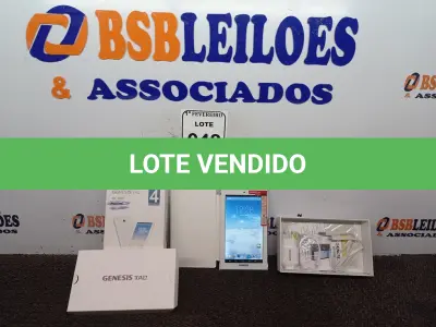 LOTE 048 - 01 TABLET MARCA GENESIS GT-7402 COM CARREGADOR. (NO ESTADO) ATENÇÃO! FAZER A VISITAÇÃO ANTES DE ARREMATAR, NÃO SABEMOS SE FUNCIONA. LEILÃO NÃO TEM GARANTIA E NEM DEVOLUÇÃO, SUJEITO A POSSÍVEIS AVARIAS VISÍVEIS/OCULTAS E/OU AUSÊNCIA DE COMPONENTES.