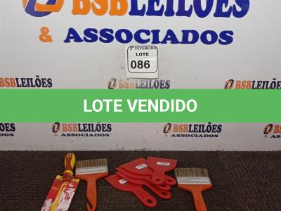 LOTE 086 - 02 PINCÉIS, 01 SERROTE E 05 ESPÁTULAS DE PLÁSTICO P/GESSO MARCAS E MODELOS DIVERSOS (NOVO). (NO ESTADO) ATENÇÃO! FAZER A VISITAÇÃO ANTES DE ARREMATAR, NÃO SABEMOS SE FUNCIONA. LEILÃO NÃO TEM GARANTIA E NEM DEVOLUÇÃO, SUJEITO A POSSÍVEIS AVARIAS VISÍVEIS/OCULTAS E/OU AUSÊNCIA DE COMPONENTES.