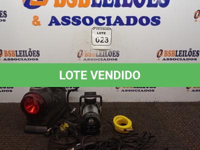 LOTE 023 - 02 COMPRESSORES PORTÁTIL. (NO ESTADO) ATENÇÃO! FAZER A VISITAÇÃO ANTES DE ARREMATAR, NÃO SABEMOS SE FUNCIONA. LEILÃO NÃO TEM GARANTIA E NEM DEVOLUÇÃO, SUJEITO A POSSÍVEIS AVARIAS VISÍVEIS/OCULTAS E/OU AUSÊNCIA DE COMPONENTES.