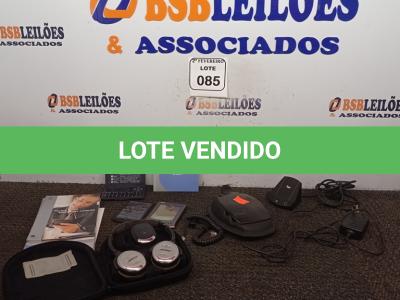 LOTE 085 - 01 FONE DE OUVIDO C/CARREGADOR MARCA BOSE, 01 APARELHO PALM E 01 CALCULADORA. (NO ESTADO) ATENÇÃO! FAZER A VISITAÇÃO ANTES DE ARREMATAR, NÃO SABEMOS SE FUNCIONA. LEILÃO NÃO TEM GARANTIA E NEM DEVOLUÇÃO, SUJEITO A POSSÍVEIS AVARIAS VISÍVEIS/OCULTAS E/OU AUSÊNCIA DE COMPONENTES.