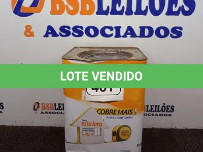 LOTE 461 - 01 LATA DE TINTA SHERWIN WILLIAMS NOVACOR NA COR BRANCO SERENO 18L. (NO ESTADO) ATENÇÃO! FAZER A VISITAÇÃO ANTES DE ARREMATAR, NÃO SABEMOS SE FUNCIONA. LEILÃO NÃO TEM GARANTIA E NEM DEVOLUÇÃO, SUJEITO A POSSÍVEIS AVARIAS VISÍVEIS/OCULTAS E/OU AUSÊNCIA DE COMPONENTES.