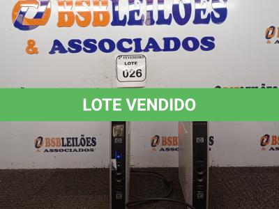 LOTE 026 - 02 CPU’S MARCA HP SEM CABO. (NO ESTADO) ATENÇÃO! FAZER A VISITAÇÃO ANTES DE ARREMATAR, NÃO SABEMOS SE FUNCIONA. LEILÃO NÃO TEM GARANTIA E NEM DEVOLUÇÃO, SUJEITO A POSSÍVEIS AVARIAS VISÍVEIS/OCULTAS E/OU AUSÊNCIA DE COMPONENTES.