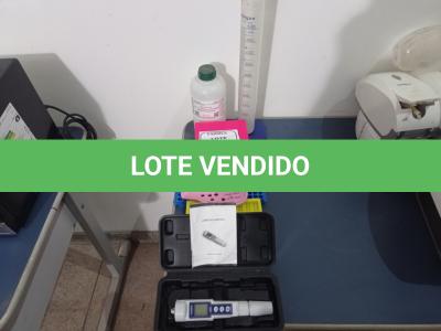 LOTE 051 - 01 LOTE COM EQUIPAMENTOS PARA LABORATÓRIO E 01 PHMETRO PORTÁTIL. (NO ESTADO) ATENÇÃO! FAZER A VISITAÇÃO ANTES DE ARREMATAR, NÃO SABEMOS SE FUNCIONA. LEILÃO NÃO TEM GARANTIA E NEM DEVOLUÇÃO, SUJEITO A POSSÍVEIS AVARIAS VISÍVEIS/OCULTAS E/OU AUSÊNCIA DE COMPONENTES.
