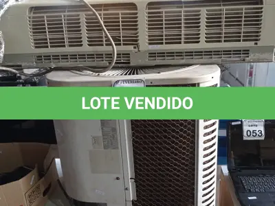 LOTE 423 - 01 AR CONDICIONADO ELECTROLUX 24.000 BTUS. (NO ESTADO) ATENÇÃO! FAZER A VISITAÇÃO ANTES DE ARREMATAR, NÃO SABEMOS SE FUNCIONA. LEILÃO NÃO TEM GARANTIA E NEM DEVOLUÇÃO, SUJEITO A POSSÍVEIS AVARIAS VISÍVEIS/OCULTAS E/OU AUSÊNCIA DE COMPONENTES.