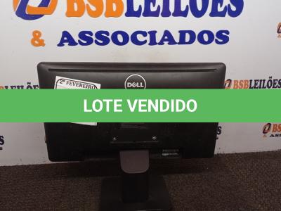 LOTE 084 - 01 MONITOR LCD 19’’ MARCA DELL. (NO ESTADO) ATENÇÃO! FAZER A VISITAÇÃO ANTES DE ARREMATAR, NÃO SABEMOS SE FUNCIONA. LEILÃO NÃO TEM GARANTIA E NEM DEVOLUÇÃO, SUJEITO A POSSÍVEIS AVARIAS VISÍVEIS/OCULTAS E/OU AUSÊNCIA DE COMPONENTES.