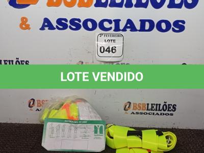 LOTE 046 - 02 CINTAS PARA PARAQUEDISTA/ALPINISTA. (NOVO) (NO ESTADO) ATENÇÃO! FAZER A VISITAÇÃO ANTES DE ARREMATAR, NÃO SABEMOS SE FUNCIONA. LEILÃO NÃO TEM GARANTIA E NEM DEVOLUÇÃO, SUJEITO A POSSÍVEIS AVARIAS VISÍVEIS/OCULTAS E/OU AUSÊNCIA DE COMPONENTES.