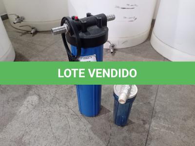 LOTE 013 - 02 FILTROS PARA ÁGUA. (NO ESTADO) ATENÇÃO! FAZER A VISITAÇÃO ANTES DE ARREMATAR, NÃO SABEMOS SE FUNCIONA. LEILÃO NÃO TEM GARANTIA E NEM DEVOLUÇÃO, SUJEITO A POSSÍVEIS AVARIAS VISÍVEIS/OCULTAS E/OU AUSÊNCIA DE COMPONENTES.