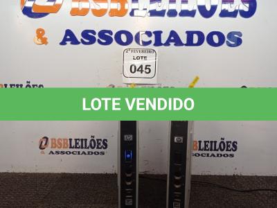 LOTE 045 - 02 CPU’S MARCA HP SEM CABO. (NO ESTADO) ATENÇÃO! FAZER A VISITAÇÃO ANTES DE ARREMATAR, NÃO SABEMOS SE FUNCIONA. LEILÃO NÃO TEM GARANTIA E NEM DEVOLUÇÃO, SUJEITO A POSSÍVEIS AVARIAS VISÍVEIS/OCULTAS E/OU AUSÊNCIA DE COMPONENTES.