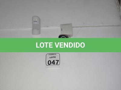 LOTE 047 - 01 DVR 8 CANAIS INTELBRÁS COM 07 CÂMERAS E 01 CENTRAL DE ALARME (RETIRADA POR CONTA DO ARREMATANTE). (NO ESTADO) ATENÇÃO! FAZER A VISITAÇÃO ANTES DE ARREMATAR, NÃO SABEMOS SE FUNCIONA. LEILÃO NÃO TEM GARANTIA E NEM DEVOLUÇÃO, SUJEITO A POSSÍVEIS AVARIAS VISÍVEIS/OCULTAS E/OU AUSÊNCIA DE COMPONENTES.