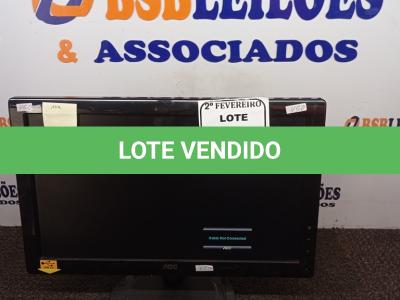 LOTE 088 - 01 MONITOR 15’’ LCD MARCA AOC. (NO ESTADO) ATENÇÃO! FAZER A VISITAÇÃO ANTES DE ARREMATAR, NÃO SABEMOS SE FUNCIONA. LEILÃO NÃO TEM GARANTIA E NEM DEVOLUÇÃO, SUJEITO A POSSÍVEIS AVARIAS VISÍVEIS/OCULTAS E/OU AUSÊNCIA DE COMPONENTES.