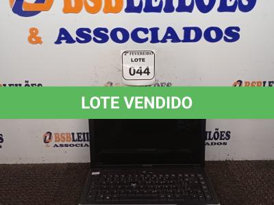 LOTE 044 - 01 NOTEBOOK SEM FONTE MARCA COMPAQ. (NO ESTADO) ATENÇÃO! FAZER A VISITAÇÃO ANTES DE ARREMATAR, NÃO SABEMOS SE FUNCIONA. LEILÃO NÃO TEM GARANTIA E NEM DEVOLUÇÃO, SUJEITO A POSSÍVEIS AVARIAS VISÍVEIS/OCULTAS E/OU AUSÊNCIA DE COMPONENTES.