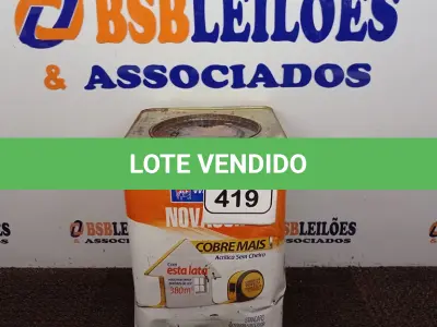 LOTE 419 - 01 LATA DE TINTA SHERWIN WILLIAMS NOVACOR NA COR CONCRETO 18L. (NO ESTADO) ATENÇÃO! FAZER A VISITAÇÃO ANTES DE ARREMATAR, NÃO SABEMOS SE FUNCIONA. LEILÃO NÃO TEM GARANTIA E NEM DEVOLUÇÃO, SUJEITO A POSSÍVEIS AVARIAS VISÍVEIS/OCULTAS E/OU AUSÊNCIA DE COMPONENTES.