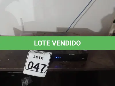LOTE 047 - 01 DVR 8 CANAIS INTELBRÁS COM 07 CÂMERAS E 01 CENTRAL DE ALARME (RETIRADA POR CONTA DO ARREMATANTE). (NO ESTADO) ATENÇÃO! FAZER A VISITAÇÃO ANTES DE ARREMATAR, NÃO SABEMOS SE FUNCIONA. LEILÃO NÃO TEM GARANTIA E NEM DEVOLUÇÃO, SUJEITO A POSSÍVEIS AVARIAS VISÍVEIS/OCULTAS E/OU AUSÊNCIA DE COMPONENTES.