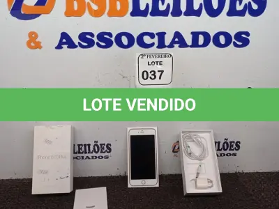 LOTE 037 - 01 IPHONE 6S PLUS COM CARREGADOR. (NO ESTADO) ATENÇÃO! FAZER A VISITAÇÃO ANTES DE ARREMATAR, NÃO SABEMOS SE FUNCIONA. LEILÃO NÃO TEM GARANTIA E NEM DEVOLUÇÃO, SUJEITO A POSSÍVEIS AVARIAS VISÍVEIS/OCULTAS E/OU AUSÊNCIA DE COMPONENTES.