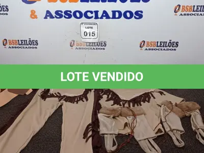 LOTE 015 - 01 CONJUNTO DE ÍNDIA COM CINTO E LUVAS TAMANHO ÚNICO(INFANTIL)(NOVO) (NO ESTADO) ATENÇÃO! FAZER A VISITAÇÃO ANTES DE ARREMATAR, NÃO SABEMOS SE FUNCIONA. LEILÃO NÃO TEM GARANTIA E NEM DEVOLUÇÃO, SUJEITO A POSSÍVEIS AVARIAS VISÍVEIS/OCULTAS E/OU AUSÊNCIA DE COMPONENTES.