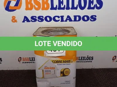LOTE 461 - 01 LATA DE TINTA SHERWIN WILLIAMS NOVACOR NA COR BRANCO SERENO 18L. (NO ESTADO) ATENÇÃO! FAZER A VISITAÇÃO ANTES DE ARREMATAR, NÃO SABEMOS SE FUNCIONA. LEILÃO NÃO TEM GARANTIA E NEM DEVOLUÇÃO, SUJEITO A POSSÍVEIS AVARIAS VISÍVEIS/OCULTAS E/OU AUSÊNCIA DE COMPONENTES.