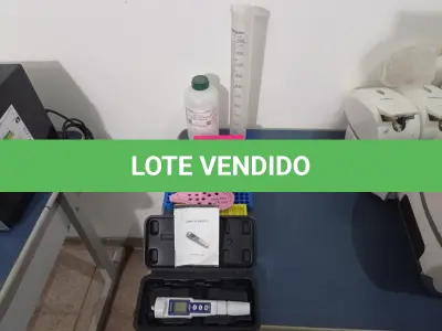 LOTE 051 - 01 LOTE COM EQUIPAMENTOS PARA LABORATÓRIO E 01 PHMETRO PORTÁTIL. (NO ESTADO) ATENÇÃO! FAZER A VISITAÇÃO ANTES DE ARREMATAR, NÃO SABEMOS SE FUNCIONA. LEILÃO NÃO TEM GARANTIA E NEM DEVOLUÇÃO, SUJEITO A POSSÍVEIS AVARIAS VISÍVEIS/OCULTAS E/OU AUSÊNCIA DE COMPONENTES.