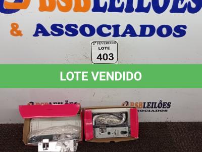 LOTE 403 - 02 FECHADURAS MARCA PADO CONCEPT. (NOVO) (NO ESTADO) ATENÇÃO! FAZER A VISITAÇÃO ANTES DE ARREMATAR, NÃO SABEMOS SE FUNCIONA. LEILÃO NÃO TEM GARANTIA E NEM DEVOLUÇÃO, SUJEITO A POSSÍVEIS AVARIAS VISÍVEIS/OCULTAS E/OU AUSÊNCIA DE COMPONENTES.