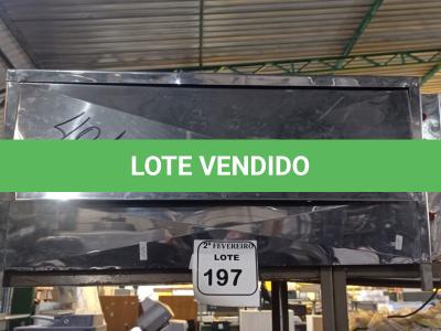 LOTE 197 - 01 ESTUFA ELÉTRICA EM INOX. (NO ESTADO) ATENÇÃO! FAZER A VISITAÇÃO ANTES DE ARREMATAR, NÃO SABEMOS SE FUNCIONA. LEILÃO NÃO TEM GARANTIA E NEM DEVOLUÇÃO, SUJEITO A POSSÍVEIS AVARIAS VISÍVEIS/OCULTAS E/OU AUSÊNCIA DE COMPONENTES.