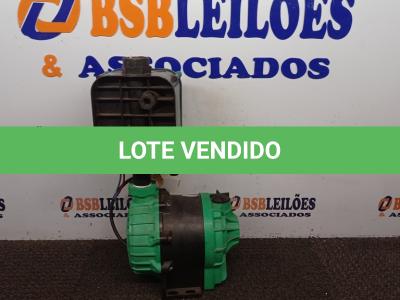 LOTE 205 - 01 BOMBA PRESSURIZADORA MARCA SYLLENTE. (NO ESTADO) ATENÇÃO! FAZER A VISITAÇÃO ANTES DE ARREMATAR, NÃO SABEMOS SE FUNCIONA. LEILÃO NÃO TEM GARANTIA E NEM DEVOLUÇÃO, SUJEITO A POSSÍVEIS AVARIAS VISÍVEIS/OCULTAS E/OU AUSÊNCIA DE COMPONENTES.