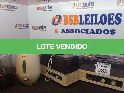 LOTE 333 - 04 UMIDIFICADORES MARCAS E MODELOS DIVERSOS. (NO ESTADO) ATENÇÃO! FAZER A VISITAÇÃO ANTES DE ARREMATAR, NÃO SABEMOS SE FUNCIONA. LEILÃO NÃO TEM GARANTIA E NEM DEVOLUÇÃO, SUJEITO A POSSÍVEIS AVARIAS VISÍVEIS/OCULTAS E/OU AUSÊNCIA DE COMPONENTES.