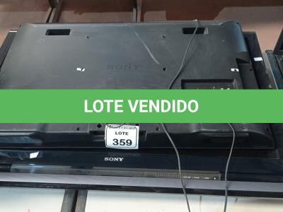 LOTE 359 -  02 TV’S TAMANHOS E MARCAS DIVERSAS COM AVARIAS. (NO ESTADO) ATENÇÃO! FAZER A VISITAÇÃO ANTES DE ARREMATAR, NÃO SABEMOS SE FUNCIONA. LEILÃO NÃO TEM GARANTIA E NEM DEVOLUÇÃO, SUJEITO A POSSÍVEIS AVARIAS VISÍVEIS/OCULTAS E/OU AUSÊNCIA DE COMPONENTES.