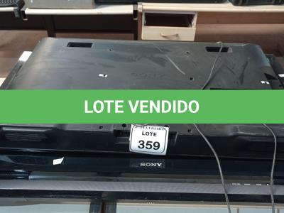 LOTE 359 -  02 TV’S TAMANHOS E MARCAS DIVERSAS COM AVARIAS. (NO ESTADO) ATENÇÃO! FAZER A VISITAÇÃO ANTES DE ARREMATAR, NÃO SABEMOS SE FUNCIONA. LEILÃO NÃO TEM GARANTIA E NEM DEVOLUÇÃO, SUJEITO A POSSÍVEIS AVARIAS VISÍVEIS/OCULTAS E/OU AUSÊNCIA DE COMPONENTES.