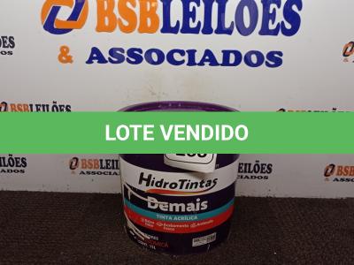 LOTE 238 -  01 BALDE DE TINTA HIDRO TINTAS ACRÍLICA NA COR BRANCO GELO. (NO ESTADO) ATENÇÃO! FAZER A VISITAÇÃO ANTES DE ARREMATAR, NÃO SABEMOS SE FUNCIONA. LEILÃO NÃO TEM GARANTIA E NEM DEVOLUÇÃO, SUJEITO A POSSÍVEIS AVARIAS VISÍVEIS/OCULTAS E/OU AUSÊNCIA DE COMPONENTES.