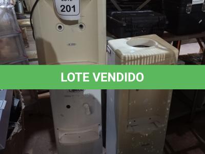 LOTE 201 - 02 BEBEDOUROS P/GARRAFÃO MARCAM IBBL. (NO ESTADO) ATENÇÃO! FAZER A VISITAÇÃO ANTES DE ARREMATAR, NÃO SABEMOS SE FUNCIONA. LEILÃO NÃO TEM GARANTIA E NEM DEVOLUÇÃO, SUJEITO A POSSÍVEIS AVARIAS VISÍVEIS/OCULTAS E/OU AUSÊNCIA DE COMPONENTES.