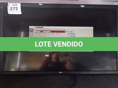 LOTE 272 -  01 MONITOR LG 42”. (NO ESTADO) ATENÇÃO! FAZER A VISITAÇÃO ANTES DE ARREMATAR, NÃO SABEMOS SE FUNCIONA. LEILÃO NÃO TEM GARANTIA E NEM DEVOLUÇÃO, SUJEITO A POSSÍVEIS AVARIAS VISÍVEIS/OCULTAS E/OU AUSÊNCIA DE COMPONENTES.